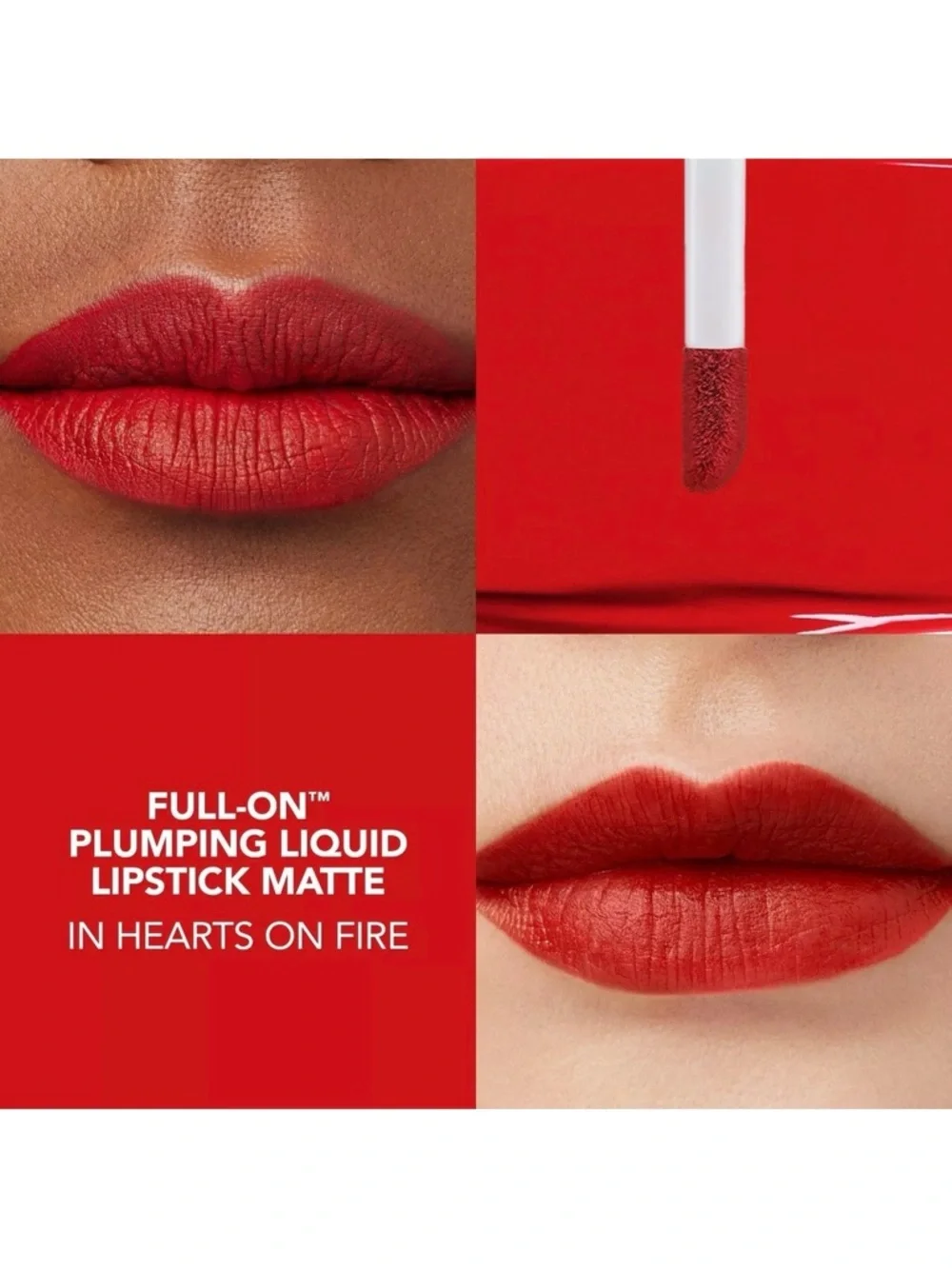Buxom Heart’s On Fire Full On Plumping Matte Liquid Lipstick